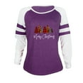thumbnail image 3 of Hauts d'Été pour Femmes T-Shirt à Col Rond à Imprimé Patchwork Décontracté de Noël Tee Blouse Hauts Blouses pour Femmes Été en Liquidation, 3 of 6