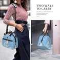 thumbnail image 2 of DouZhe Lunch Bags for Women and Men, Cartoon Cute Penguin Snow Animal Prints Reusable Portable Insulated Cooler Waterproof Lunch Tote Bag for Travel Work School Picnic, 2 of 7