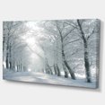 thumbnail image 2 of Winter Road Rétroéclairé Mon Soleil du Matin - Impression sur Toile Forêt, 2 of 4