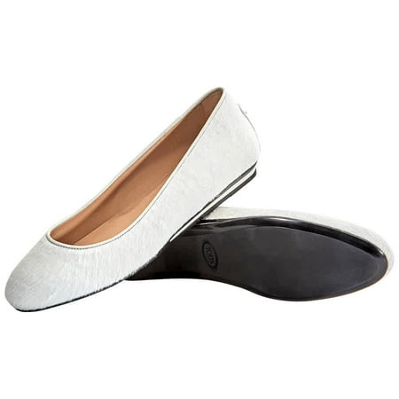 

Tods Womens Ballerina Flats White ( US Size Chalk Brand Size 34.5 ( US Size 4.5 )