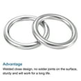 thumbnail image 5 of 50mmx70mm Dia 304 Stainless Steel O Ring Seamless Welded O-Ring for DIY 2 Pack, 5 of 5