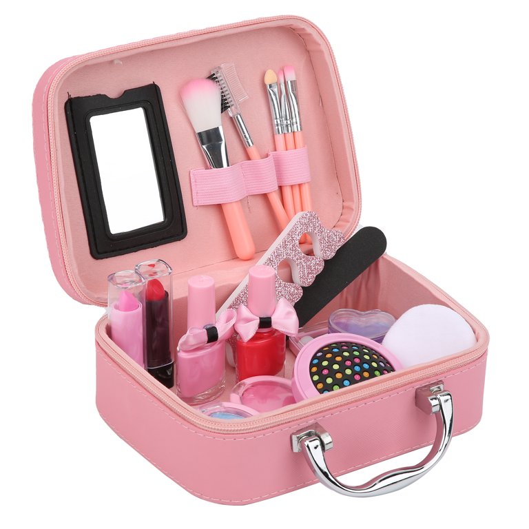 Hot Bee Kids Makeup Kit for Girls, Washable Makeup Kit Christmas Toys for  Little Girls Child Pretend Play Makeup for 4 5 6 7 Years Old Birthday Gifts