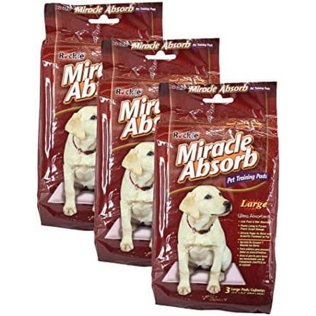 Absorb Pet Training Pads - Large 23.5 x23.5  / Pack of 3 (Total of 9 Pads)