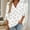 #0436-White, variant on Women's V Neck T Shirts 3/4 Sleeve Blouse Summer Tops Dressy Casual Fashion {rint Basic Tees