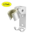 thumbnail image 1 of Soporte de ducha de mano montado en la pared de aluminio Uxcell 81x25x50mm con 2 ganchos 2 paquetes, 1 of 5