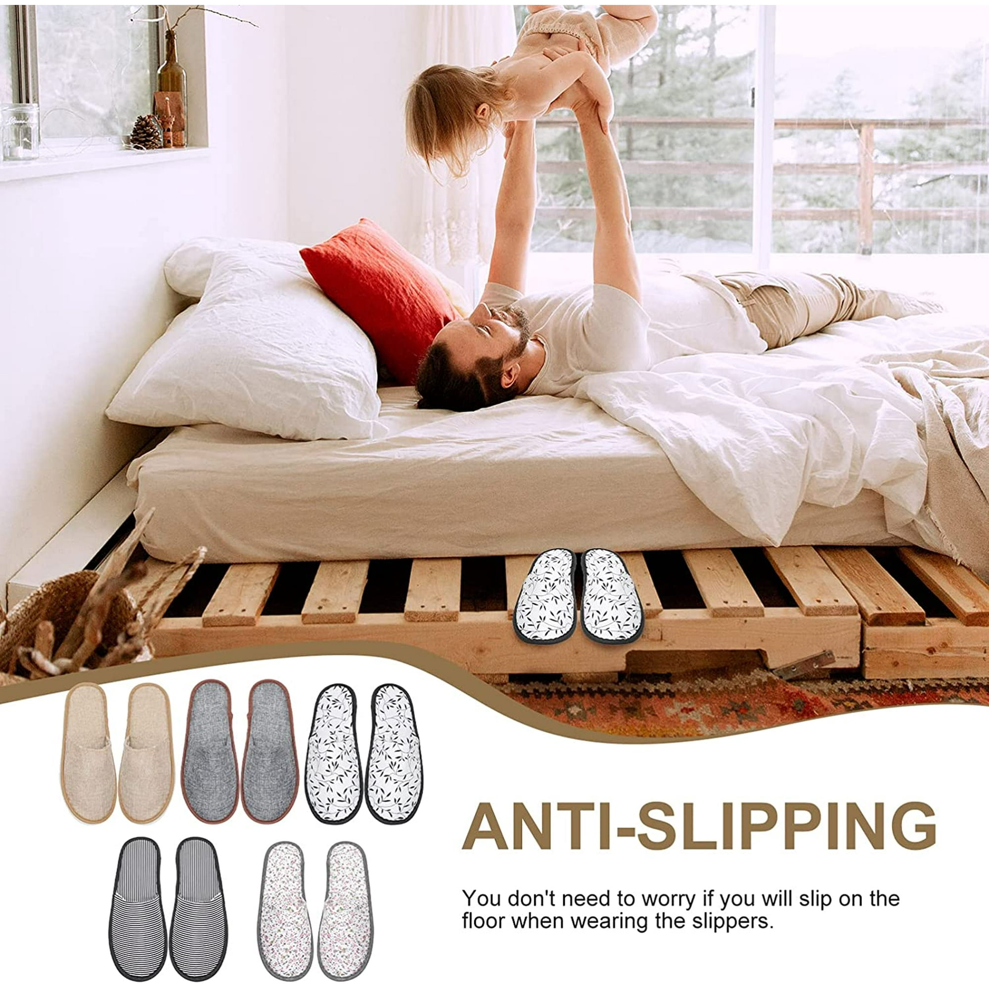 Disposable bedroom slippers outlet