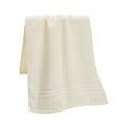 thumbnail image 2 of AUNVITO 100% Cotton Bath Towels, Light Weight, Soft, Super Absorbent and Fast Drying, No Fading Multipurpose Use for Sports, Swimming, Travel, Fitness, Yoga, Multicolor, 2 of 7
