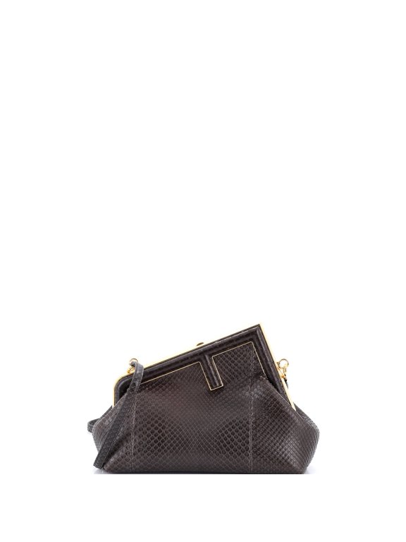 Pre-Owned First Bag Python Small By Rebag