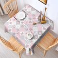 thumbnail image 2 of Pioneer Flower Floral Print Pattern Square Tablecloth, Waterproof Wipeable Spillproof Washable Table Cover for Home Kitchen Party Decor, 60"x60", 2 of 6