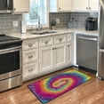 thumbnail image 4 of Coolnut Tie Dye Kitchen Rug, Anti Fatigue Kitchen Floor Mat, Non Slip Waterproof Long Standing Kitchen Mat, 39" x 20", 4 of 7