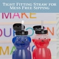 thumbnail image 4 of Cornucopia Brands Honey Bear Straw Cups (3-Pack); 8-Ounce Therapy Sippy Bottles w/Flexible Straws, 4 of 9