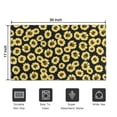 thumbnail image 5 of Black Sunflower Pattern Door Rugs,Washable Non Slip Door Mats Indoor,Decorative Door Mats,Entry Mat Indoor for Entrance,Bedroom,Kitchen,Bathroom,17"x30", 5 of 6