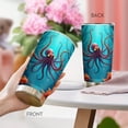 thumbnail image 4 of Vaso Oasisdream de acero inoxidable de 600 ml con estampado de calamar, 4 of 6