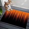 thumbnail image 4 of Rectangle Area Rugs 2 x 3 Ft, Burnt Orange Black Ombre Non-Slip Residential Carpet, Modern Abstract Striped Gradient Indoor Crawling Mats Runner Rugs for Living Room/Dining Room/Bedroom, 4 of 9