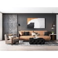 thumbnail image 2 of American Home Classic Jasper 17" Rectangular Fabric Ottoman in Black, 2 of 7