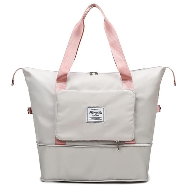 Bolsa De Viaje Plegable Equipaje De Gran Capacidad Separación En Seco Y Húmedo Equipaje De Mano Bolsa De Viaje Bolsa De Compras De Hombro Bolsas Deportivas seitruly AP006914-03