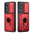 thumbnail image 5 of Innens Case with 2Pcs Screen Protector for Samsung Galaxy S24 Ultra/S24 Plus/S24 Card Slot Wallet Finger Ring Holder Cover, Red, 5 of 18