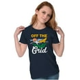 thumbnail image 4 of Off The Grid Camping Relax Nature Womens Slim Fit Graphic Tee Brisco Brands S, 4 of 5