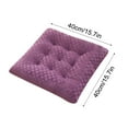 thumbnail image 3 of Oggfader Office Chair Cushion Thickened Chair Cushion Fart Cushion Office Seat Cushion Student Seat Cushion Bedroom Floor Cushion Purple 40cm*40cm, 3 of 4