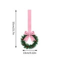 thumbnail image 4 of Mini Christmas Wreath with Bow(6PCS,5.12in), Small Holiday Greenery Decor for Cabinet, Window, Front Door, and Fireplace, Farmhouse Style Rustic Christmas Decor for Indoor Outdoor Party, 4 of 9