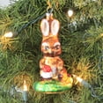 thumbnail image 3 of Holiday Ornament Woodland Bunny & Mushroom German Ladybug Rabbit Forest Of17132, 3 of 3