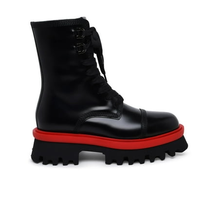 

Salvatore Ferragamo Woman Black Leather Combat Boots