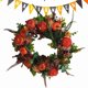 thumbnail image 2 of Christmas Wreath Autumn Peony and Pumpkin Wreath - 30x30cm, 2 of 4