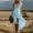 A_ Light Blue, variant on Ygbgbb Women's Sleeveless V-Neck Dress with Irregular Ruffle Hem, Elegant Casual Summer Mini Dress Green S