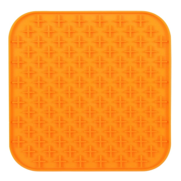 Ganfancp Alfombrilla para Mascotas Slow Feeding Pad Sucker Licking Pad Ofertas de La Semana 1X Alfombrilla de Silicona Slow Food