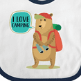 thumbnail image 4 of Inktastic I Love Camping Summer Camp Boys or Girls Baby Bib, 4 of 4