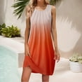thumbnail image 1 of WILLBEST Vestidos De Verano Para Mujer, Vestido Playero Elegante De Color Liso, Largo Medio, Cuello Redondo, Sin Mangas 2004, 1 of 3