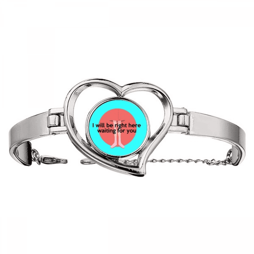 Red Locked Heart Bracelet