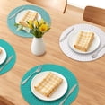 thumbnail image 2 of Unique Bargains 4Pcs Round Woven Table Placemats Green 13x13inch, 2 of 5