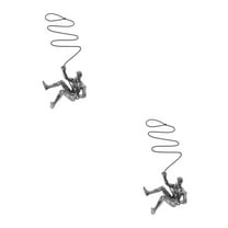 WORGEOUS 2pcs Resin Man Statue Wall Decoration Man Figurine Wall Hanging Man Pendant Wall Art