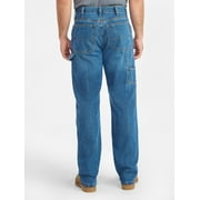 George Mens & Big Mens Relaxed Fit 100% Cotton Carpenter Jeans, Sizes 28-54