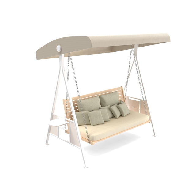 Cubierta Superior de Repuesto para Toldo de Columpio Hagsfire Impermeable Beige