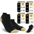 thumbnail image 2 of 1-6 Pairs Compression Running Socks For Men & Women -Fit for Athletic,Travel& Medical,Low Cut & Copper Knee High Compression Socks, 2 of 8