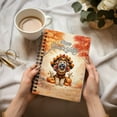 thumbnail image 3 of Happy Thanksgiving Soft Coated Wheaten Terrier Turkey Costume Pumpkins Autumn Leaves Spiral Bound Journal Wheatie Dog Lover 5x7in Spiral Notebook - 13014, 3 of 5