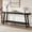 Black, variant on Gaderth 70.8 in Long Console Table, 14 in Narrow Sofa Table Behind Couch, Rectangular Couch Table Behind Sofa, 2-Tier Entryway Sofa Table with Open Shelf, 350 Lb Capacity