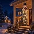 thumbnail image 5 of Crystal Cascade Christmas Light, Hanging Snowflake & Crystal LED Porch Decor, Christmas Hanging Decoration, for Porch & Window, Crystal Pendant(B), 5 of 7