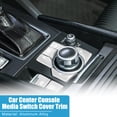 thumbnail image 2 of Car Center Console Gear Panel Multi-Media Handbrake Switch Cover for Mazda CX-5 Silver Tone (Set of 7), 2 of 6
