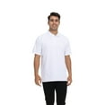 thumbnail image 4 of Zfeel Breathable Polyester Polo for Men, Short Sleeve Collared Classic Polo Shirt, White, 4XL, 4 of 6