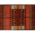 thumbnail image 1 of Ahgly Company Indoor Rectangle Contemporary Mahogany Brown Oriental Area Rugs, 8' x 10', 1 of 6