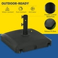 thumbnail image 6 of Outsunny Patio Umbrella Base with Wheels, Water or Sand Filled, Black, 6 of 9