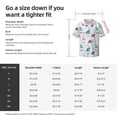 thumbnail image 5 of Lsque cute winter Gnome print Men's Cuban Collar Short Sleeve Shirt Summer Beachwear Casual Button Down Fashionable Vacation Leisure Shirt-X-Large, 5 of 7