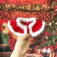 thumbnail image 5 of Perros Gatos Sombrero Capa Bufanda Serie de Navidad Patrón Vestir Agradable para la piel Mascota Cosplay Cono de Navidad Sombrero Bufanda Mantón Foto de mascota (M Rojo), 5 of 5
