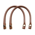 thumbnail image 2 of Asas de repuesto de PU para bolso, 2 piezas de repuesto para correa de bolso de PU, bolso universal para bricolaje Marrón claro, 2 of 5