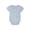 Light Blue, variant on Newborn Jacquard Cotton Short Sleeve Bodysuit, Solid Neutral Tone Infant Shorty Romper, Snap Closure Baby Onesie