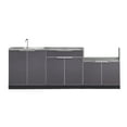 thumbnail image 1 of NewAge Products Outdoor Kitchen Aluminum 4 Piece Cabinet Set with Countertops, 1 of 13