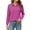 Purple #023, variant on Womens Polo Shirts Long Sleeve Collared Button Golf Work Cute Summer Tops, 2XL